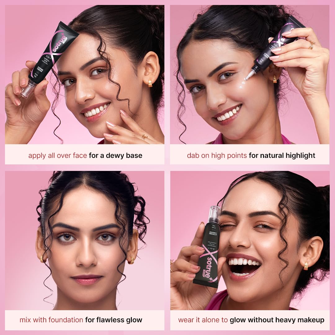 Sotrue Strobe Illuminating Cream + Moisturizer With Hyaluronic Acid - Pink | Grab2Buy