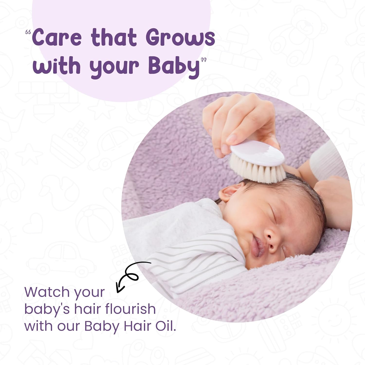 Mother Sparsh Nourishing Baby Hair Oil, Soothe & Nourishes Delicate Baby Scalp, Suitable Hair Oil for Newborns | Grab2Buy