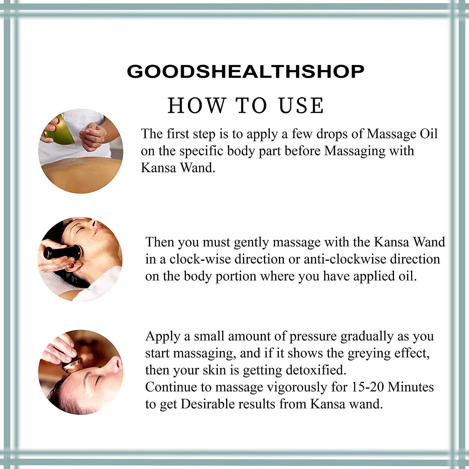Goods Health Shop Kansa Wand Face Bronze Foot Massager With Wooden Handle For Detoxification And Deep Relaxation | Grab2Buy