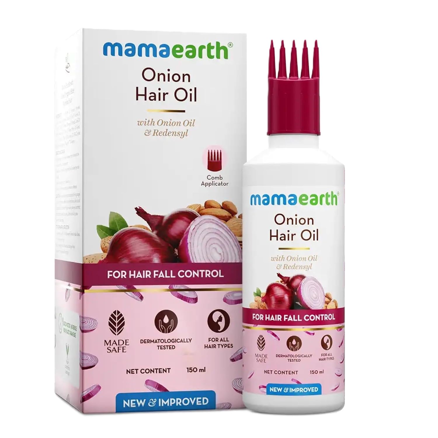 Mamaearth Onion Hair Oil With Onion & Redensyl For Hair Fall Control | Grab2Buy