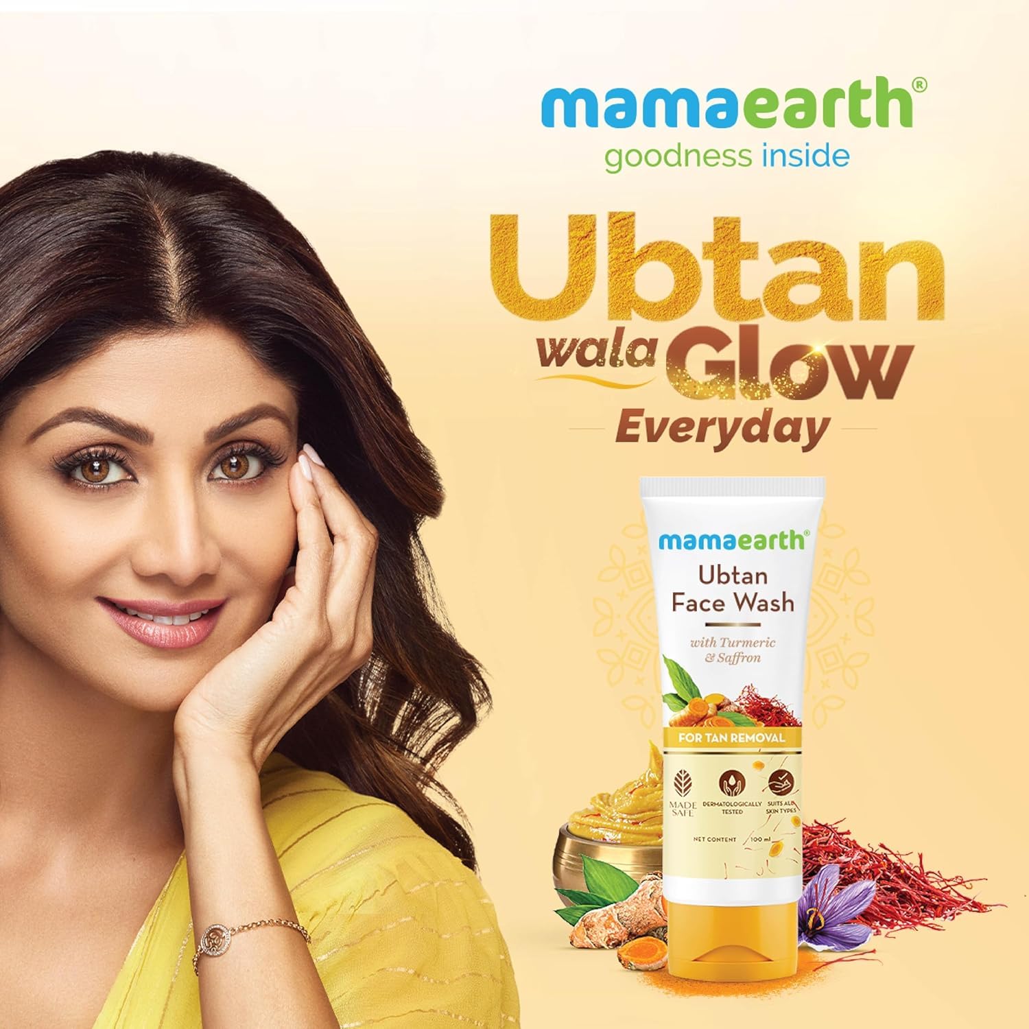 Mamaearth Ubtan Face Wash For Tan Removal | Grab2Buy