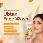 Mamaearth Ubtan Face Wash For Tan Removal | Grab2Buy