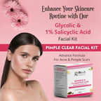 Globus Naturals Anti Acne Glycolic & Salicylic Acid 6 Step Facial Kit