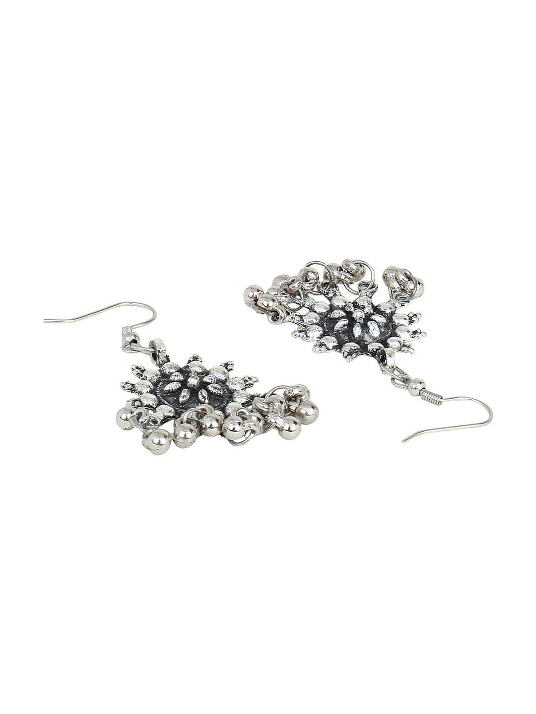Cardinal Silver-Toned Oxidised Jewellery Set | Grab2Buy