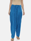 Souchii Turquoise Blue Solid Loose-Fit Patiala | Grab2Buy