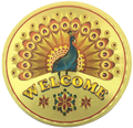 Stickerbazaar Micro Golden Embossing Rangoli Stickers