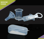 Safe-O-Kid Baby'S Bpa-Free Silicone Liquid Medicine Feeder/Dropper, White