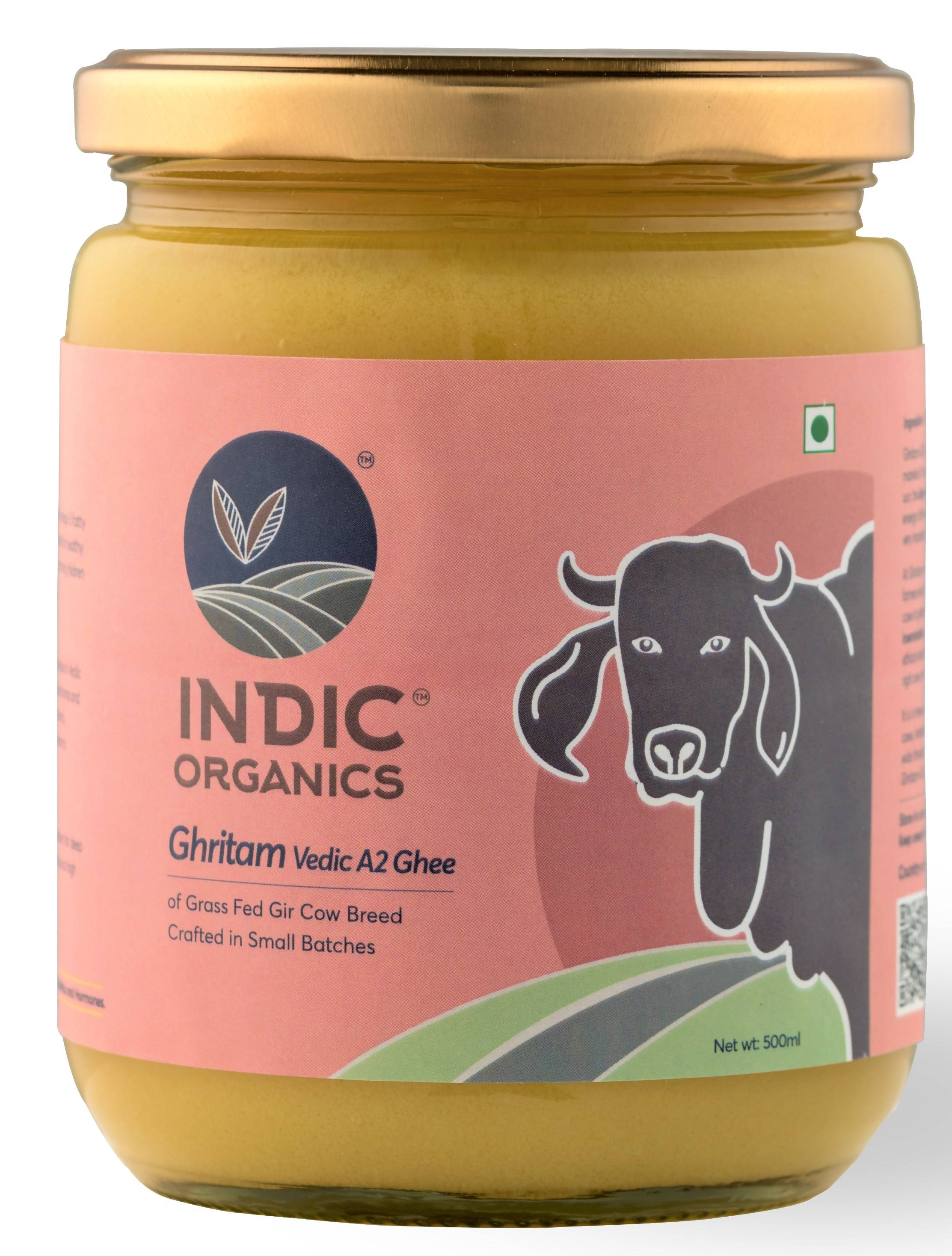 Indic Organics Gir Cow's A2 Ghee | Desi Gir Cow Ghee | Premium and Organic Desi Ghee | Grab2Buy