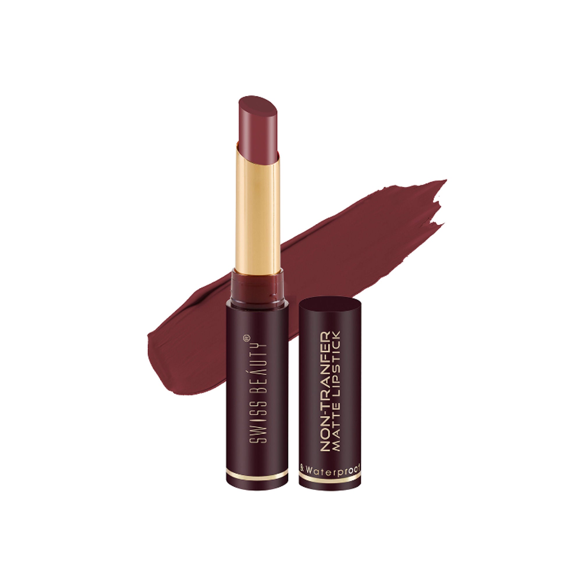 Swiss Beauty Non-Transfer Matte Lipstick - 22 Brandy Harrington | Grab2Buy