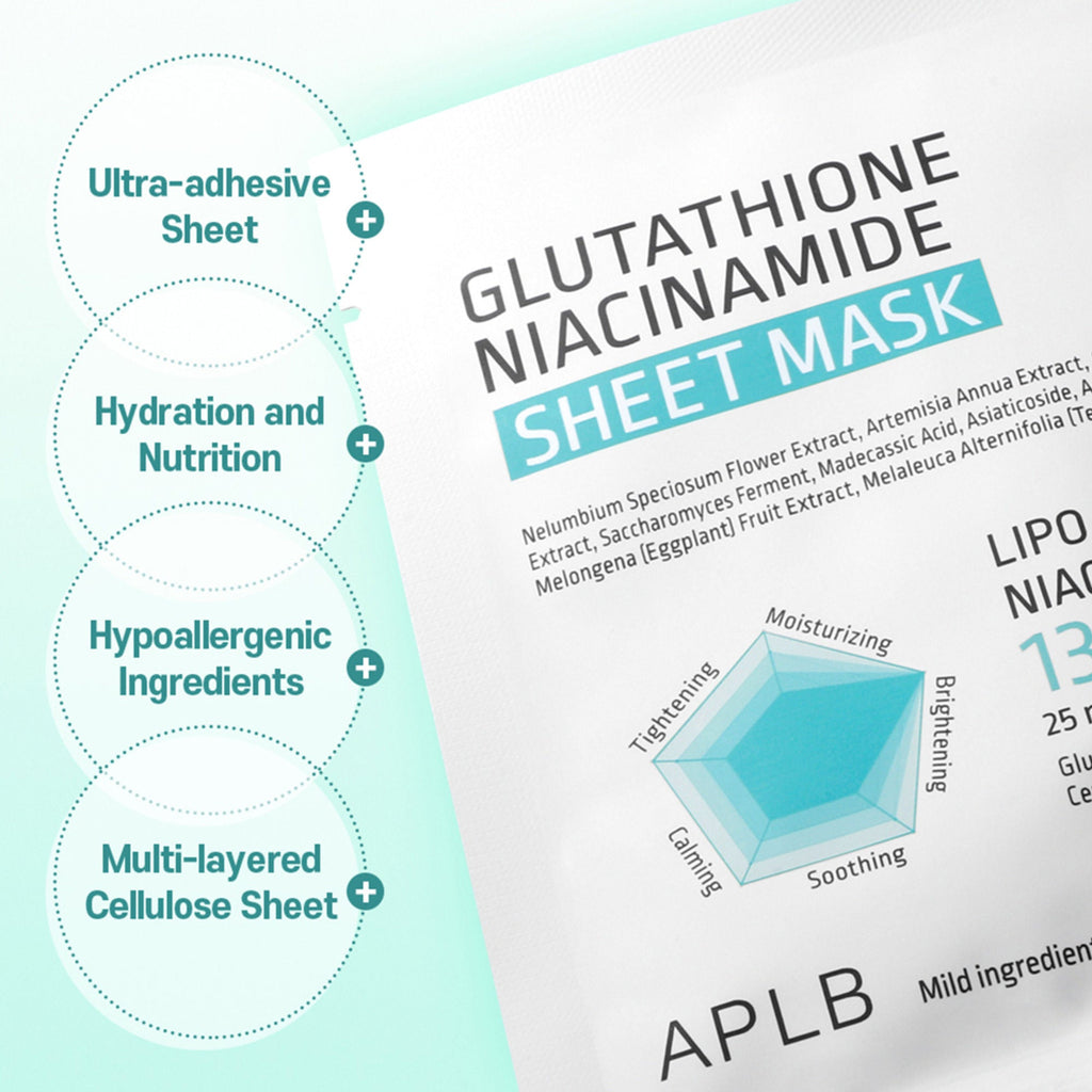 APLB Glutathione Niacinamide Sheet Mask | Grab2Buy