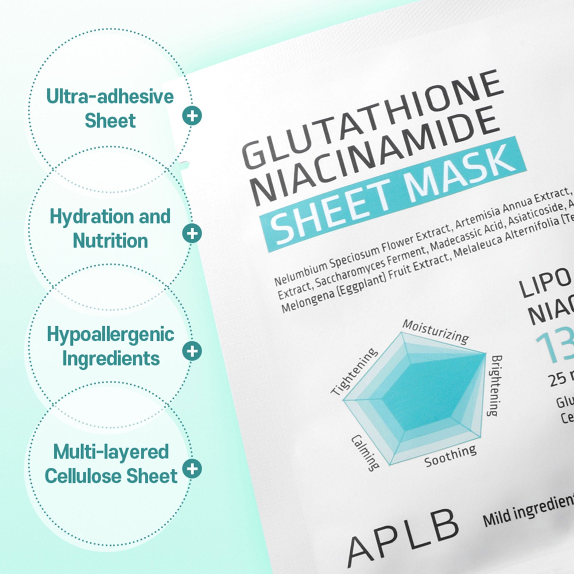 APLB Glutathione Niacinamide Sheet Mask | Grab2Buy