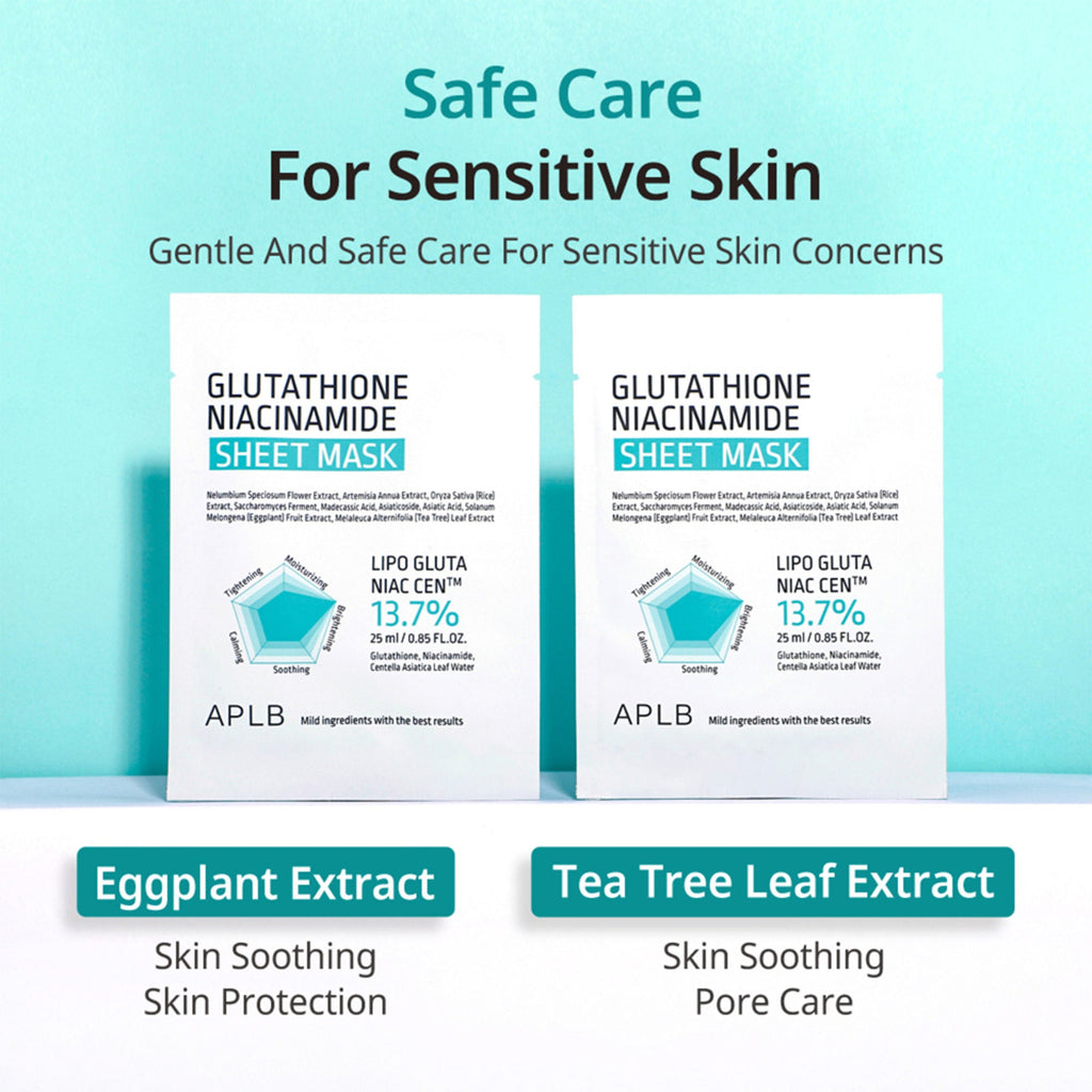 APLB Glutathione Niacinamide Sheet Mask | Grab2Buy