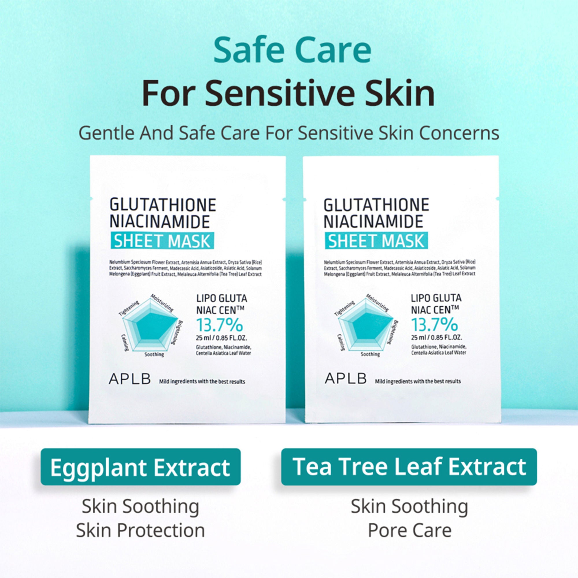 APLB Glutathione Niacinamide Sheet Mask | Grab2Buy