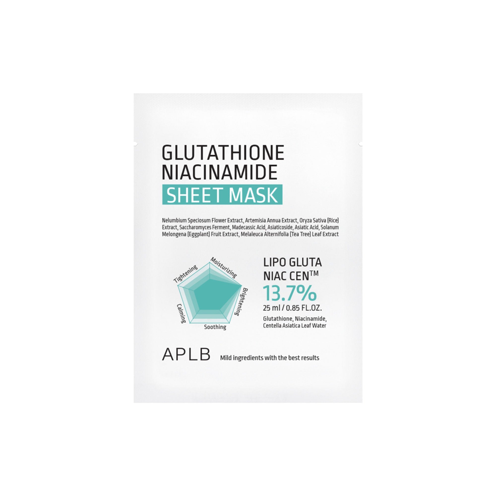 APLB Glutathione Niacinamide Sheet Mask | Grab2Buy