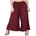 Lagi Women's Maroon Solid Palazzo (PLZ04I) | Grab2Buy