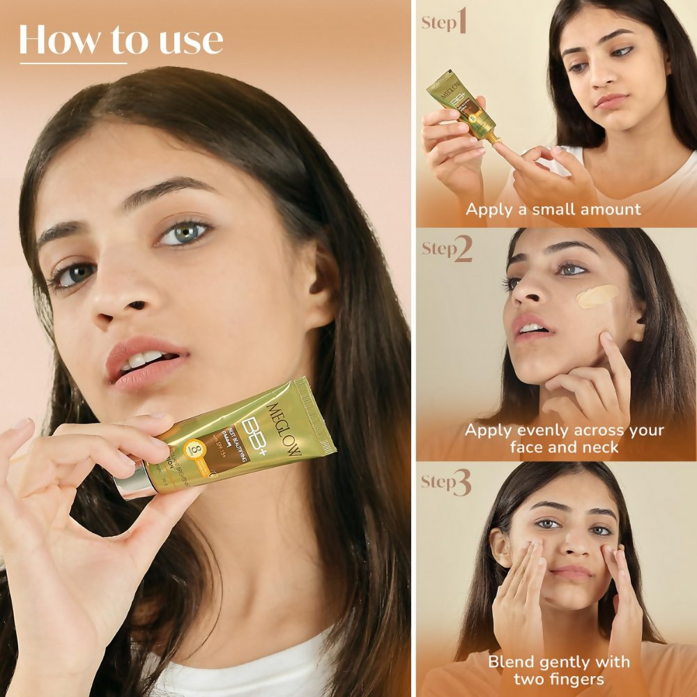 Meglow Best Beautifying BB+ Cream with SPF 15+ | Grab2Buy