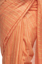 Mominos Fashion Orange Color Bhagalpuri Saree | Grab2Buy