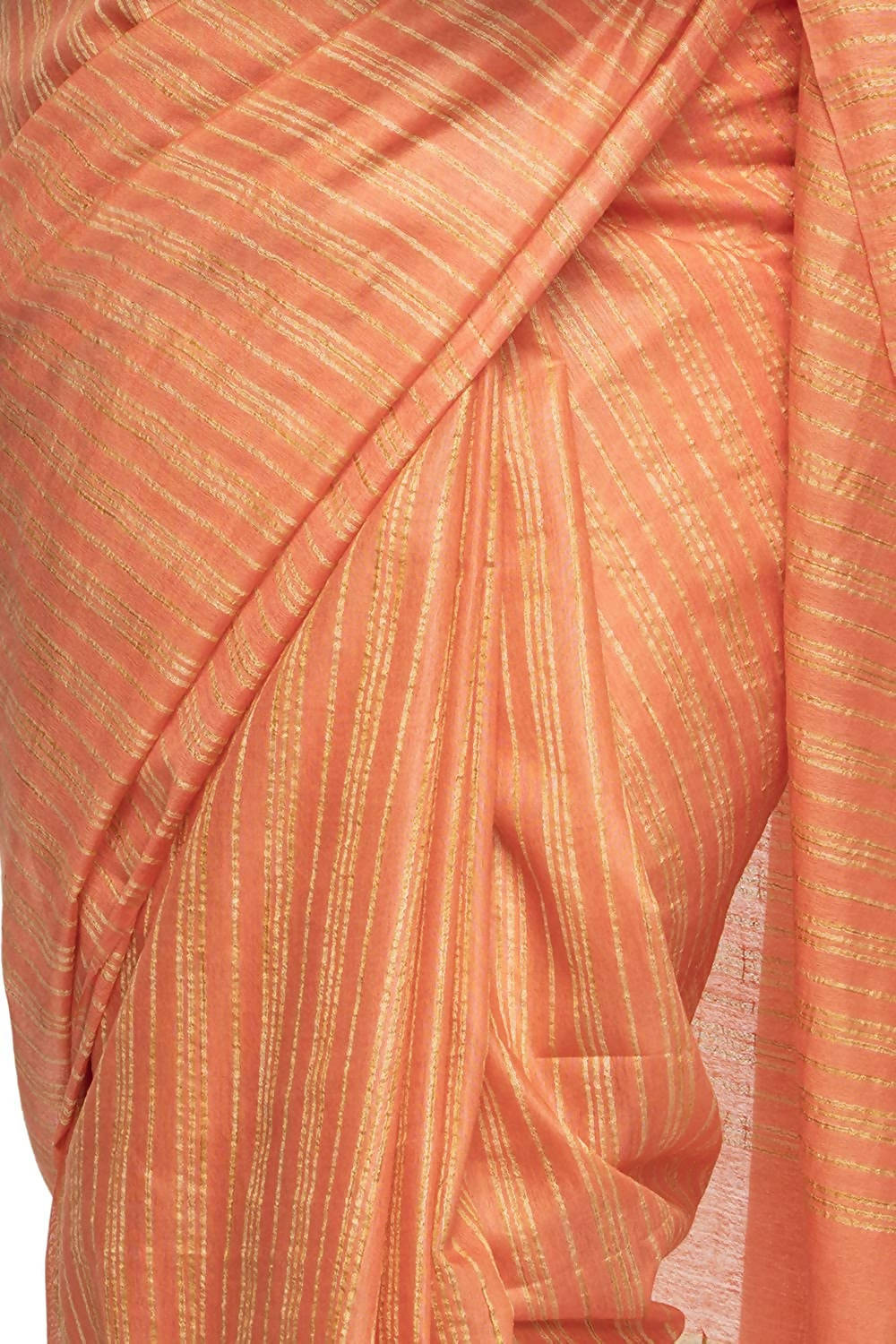 Mominos Fashion Orange Color Bhagalpuri Saree | Grab2Buy