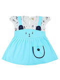 NammaBaby Baby Girl's A-Line Mini Frock Dress - Blue | Grab2Buy