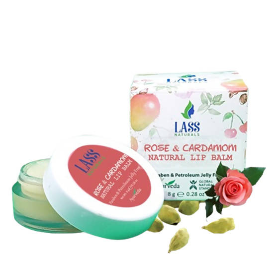 Lass Naturals Rose & Cardamom Lip Balm | Grab2Buy