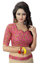 Vamika Pink and White Georgette Printed Contemporary Saree (PADING PINK) | Grab2Buy