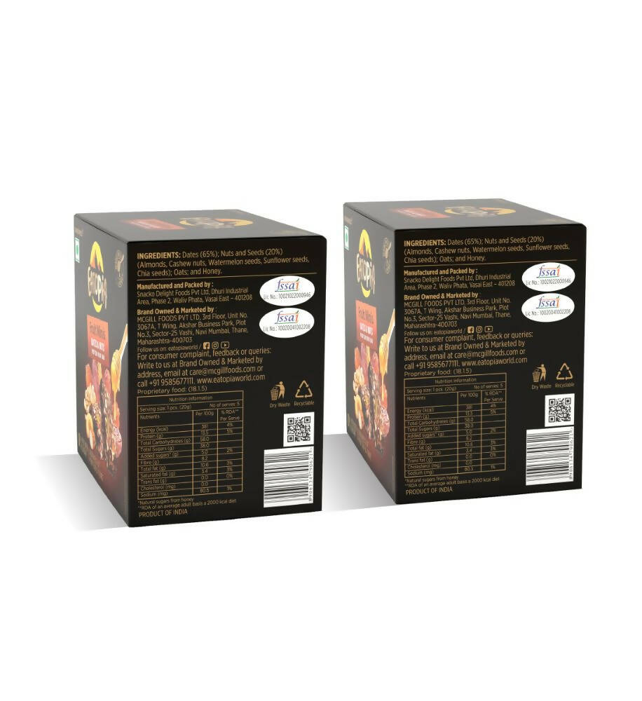 Eatopia Fruit Minis - Dates & Nuts Protein Mini Bar | Grab2Buy