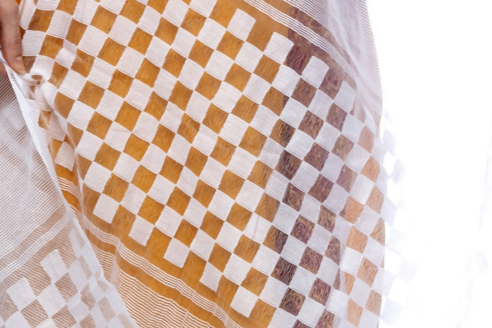 Mominos Fashion Off White Buta Cut Dupatta | Grab2Buy