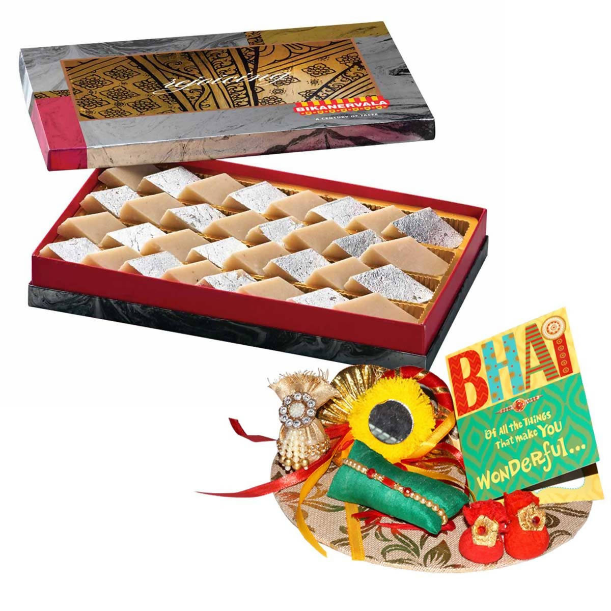 Bikanervala Badam Burfi Rakhi Gift | Grab2Buy