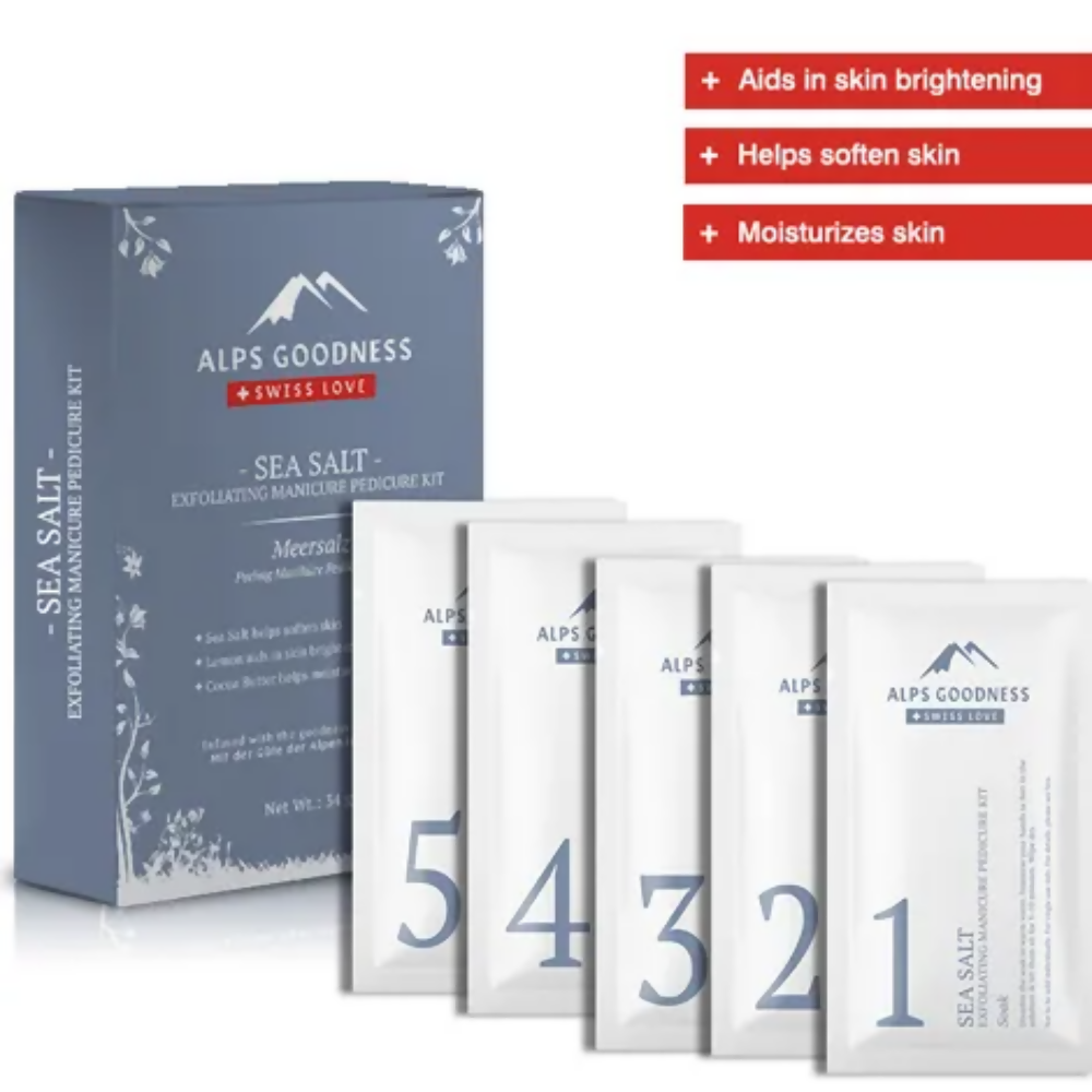 Alps Goodness Sea Salt Exfoliating Manicure Pedicure Kit | Grab2Buy
