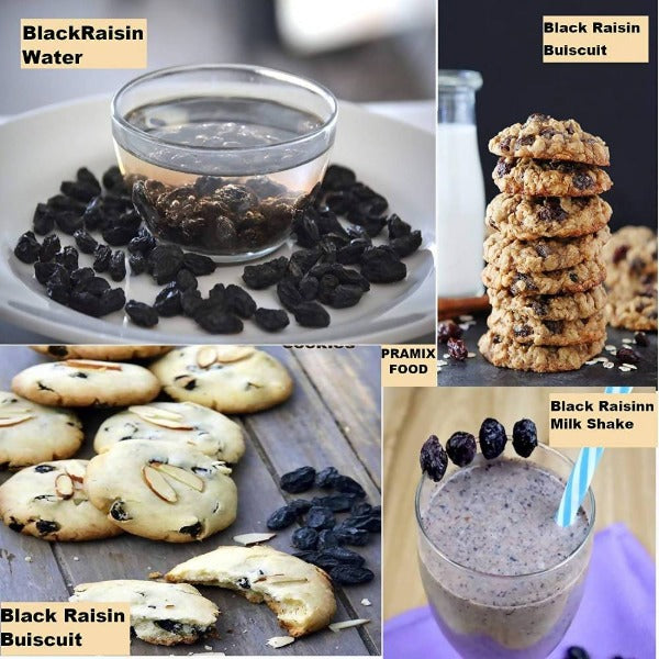 Pramix Food Black Raisins Dry Black Kismis | Grab2Buy