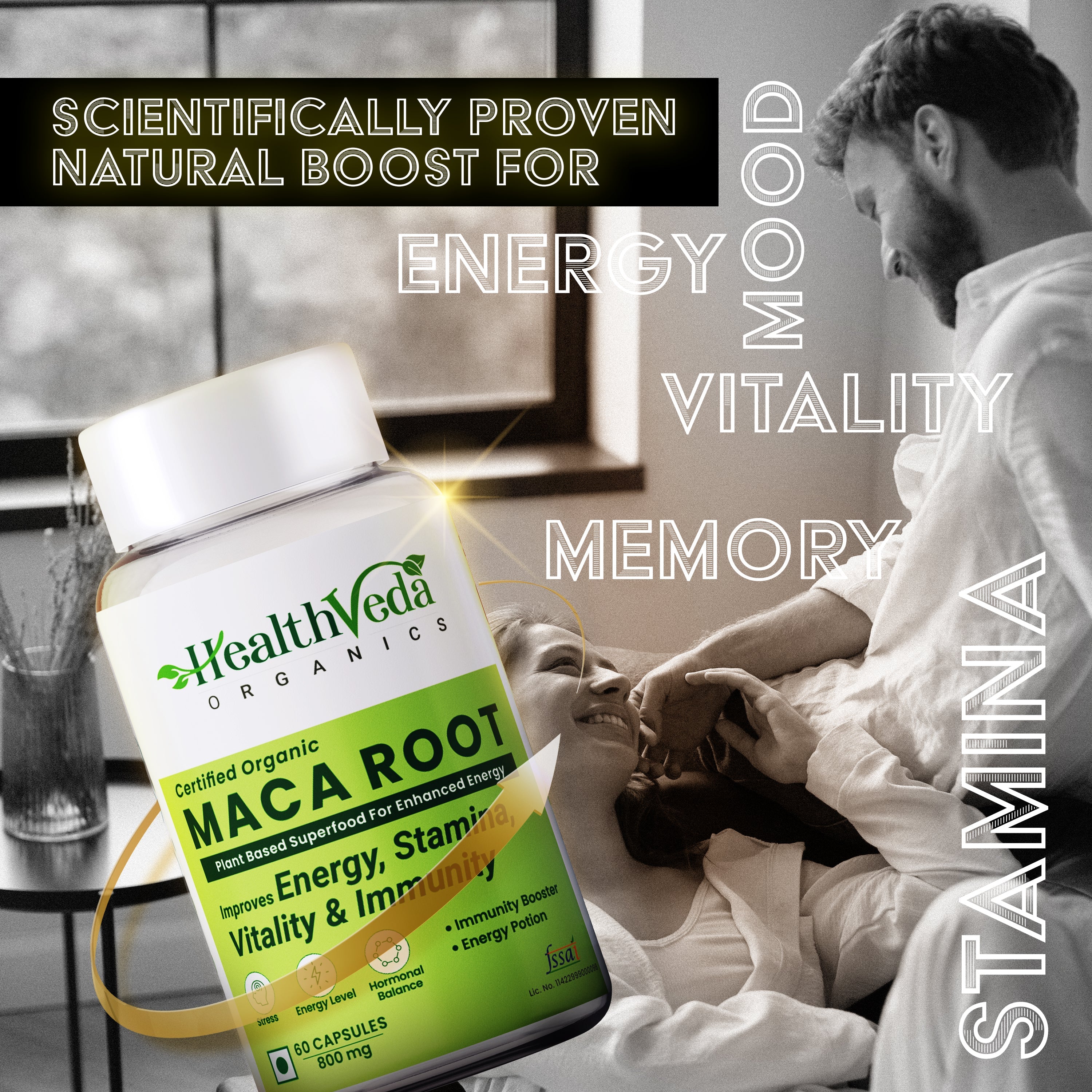Health Veda Organics Maca Root Capsules | Grab2Buy