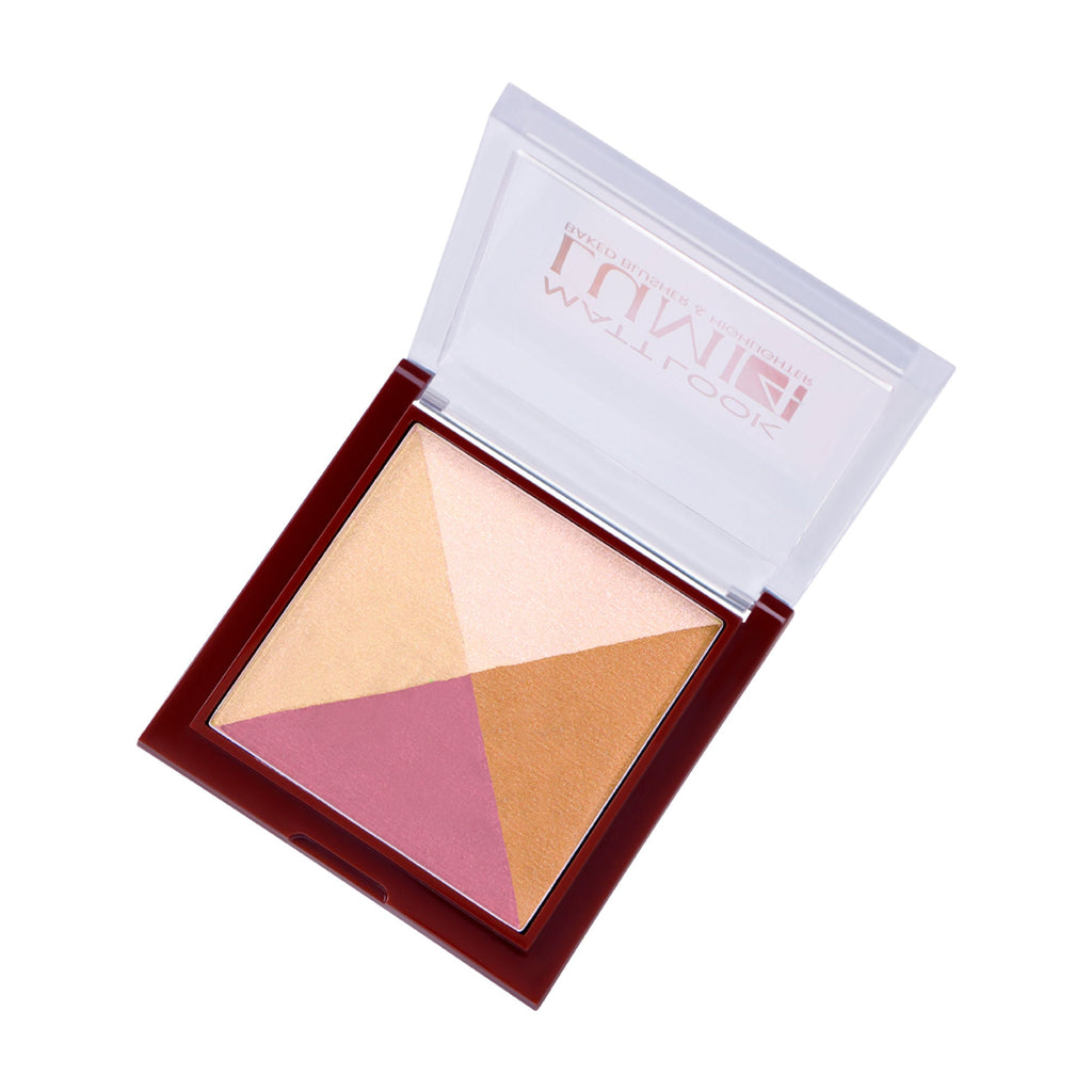 Matt Look Lumi 4 Baked Blusher & Highlighter - Lust Of Love