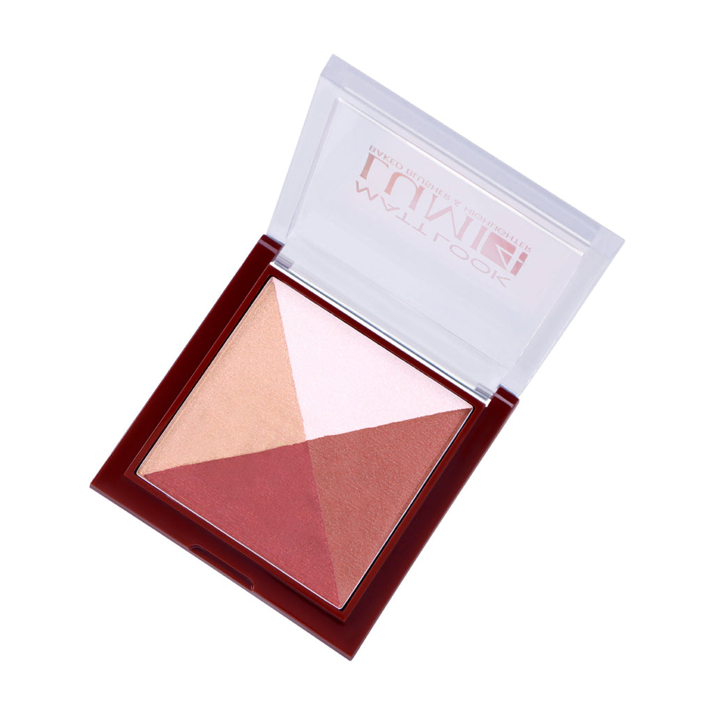 Matt Look Lumi 4 Baked Blusher & Highlighter - Cherry Pop | Grab2Buy