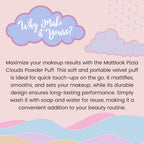 Matt Look Pizza Clouds Powder Mauve Puff - Pack Of 2 | Grab2Buy