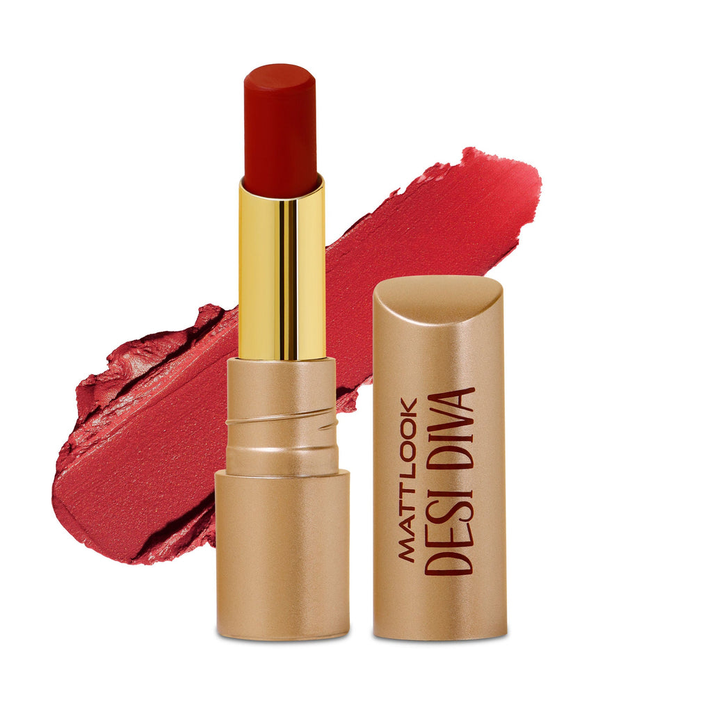 Matt Look Desi Diva HD Matte Lipstick - Maroon Fever-09 | Grab2Buy
