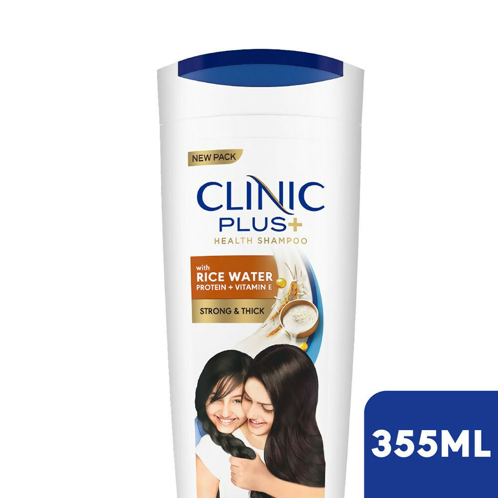 Clinic Plus With Rice Water Protein + Vitamin-E Strong & Thick Shampoo | Grab2Buy