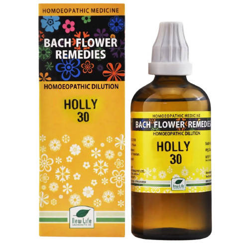 New Life Homeopathy Bach Flower Remedies Holly Dilution | Grab2Buy