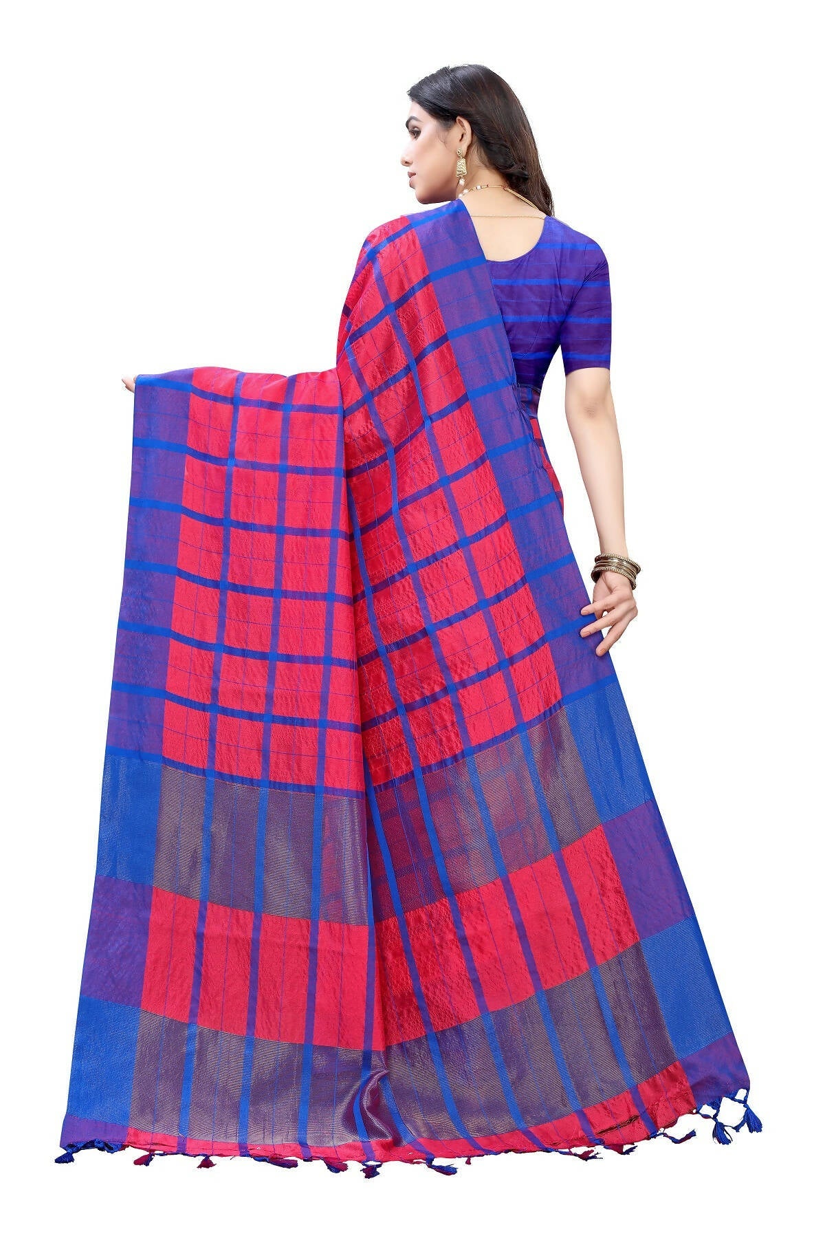 Vamika Pink Cotton Silk Weaving Saree (SATURN PINK) | Grab2Buy