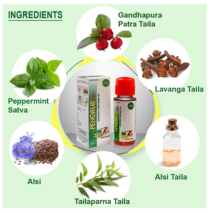 Boroline Penorub Red Super Fast Pain Relief Oil | Grab2Buy