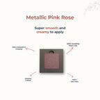 Disguise Satin Smooth Eyeshadow Squares - Metallic Pink Rose 208 | Grab2Buy