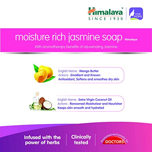 Himalaya Herbals Moisture Rich Jasmine Soap For Moms | Grab2Buy