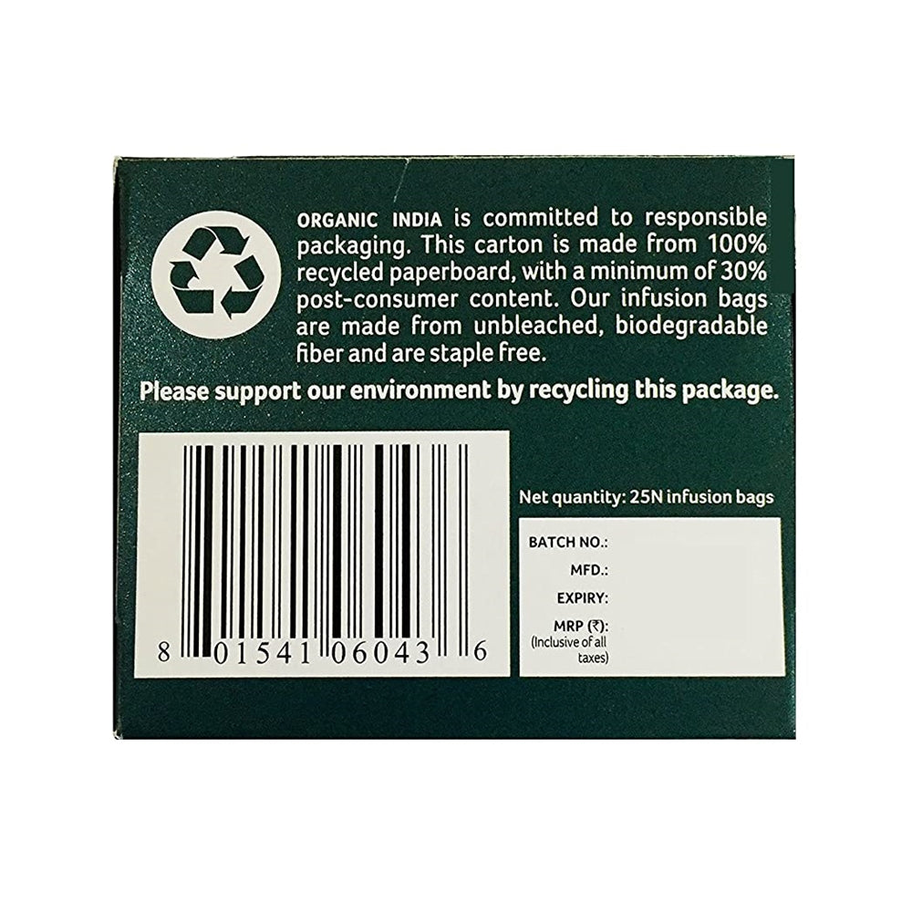 Organic India Tulsi Brahmi Tea 25 Tea Bags | Grab2Buy