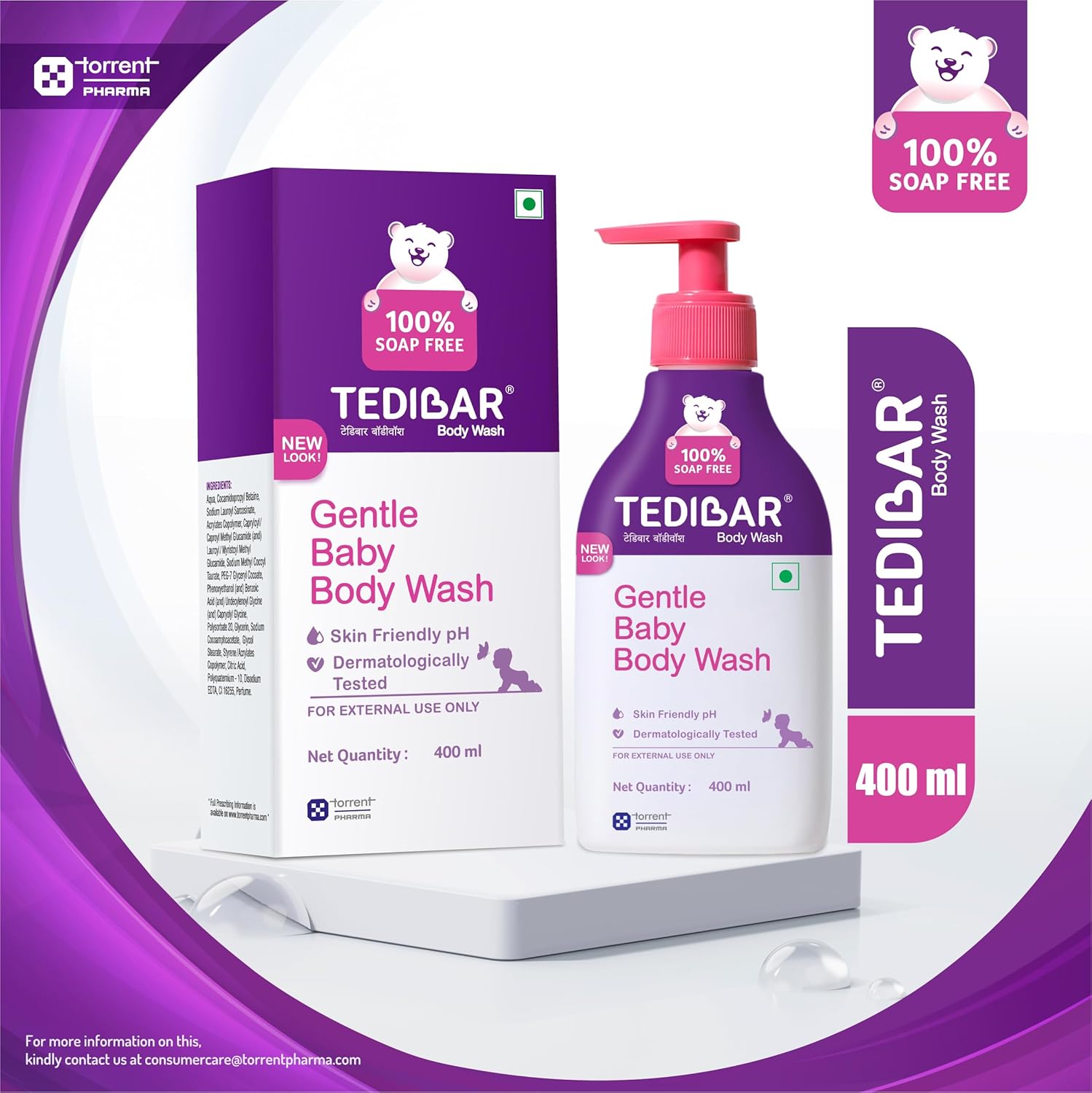 Tedibar Gentle Baby Body Wash For Prevents Dryness & Rashes | Grab2Buy