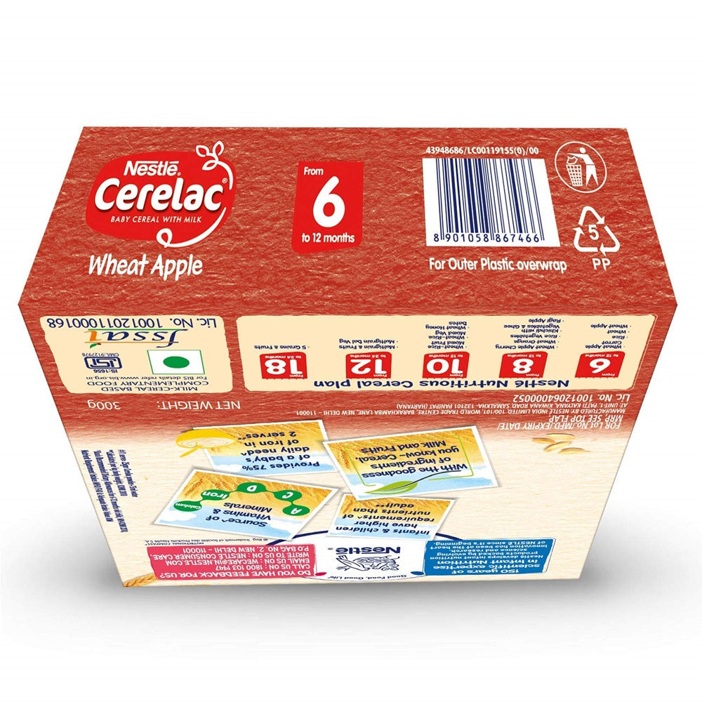 Nestle Cerelac Baby Cereal With Milk - Wheat Apple | Grab2Buy