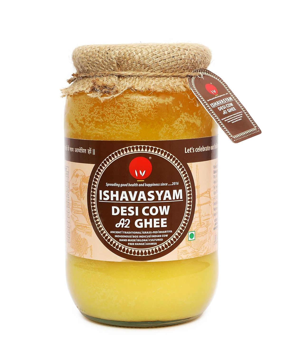 Isha Vasyam A2 Desi Ghee - Desi Gir Cow's Vedic Traditional Grassfed Ghee | Swadesiicart