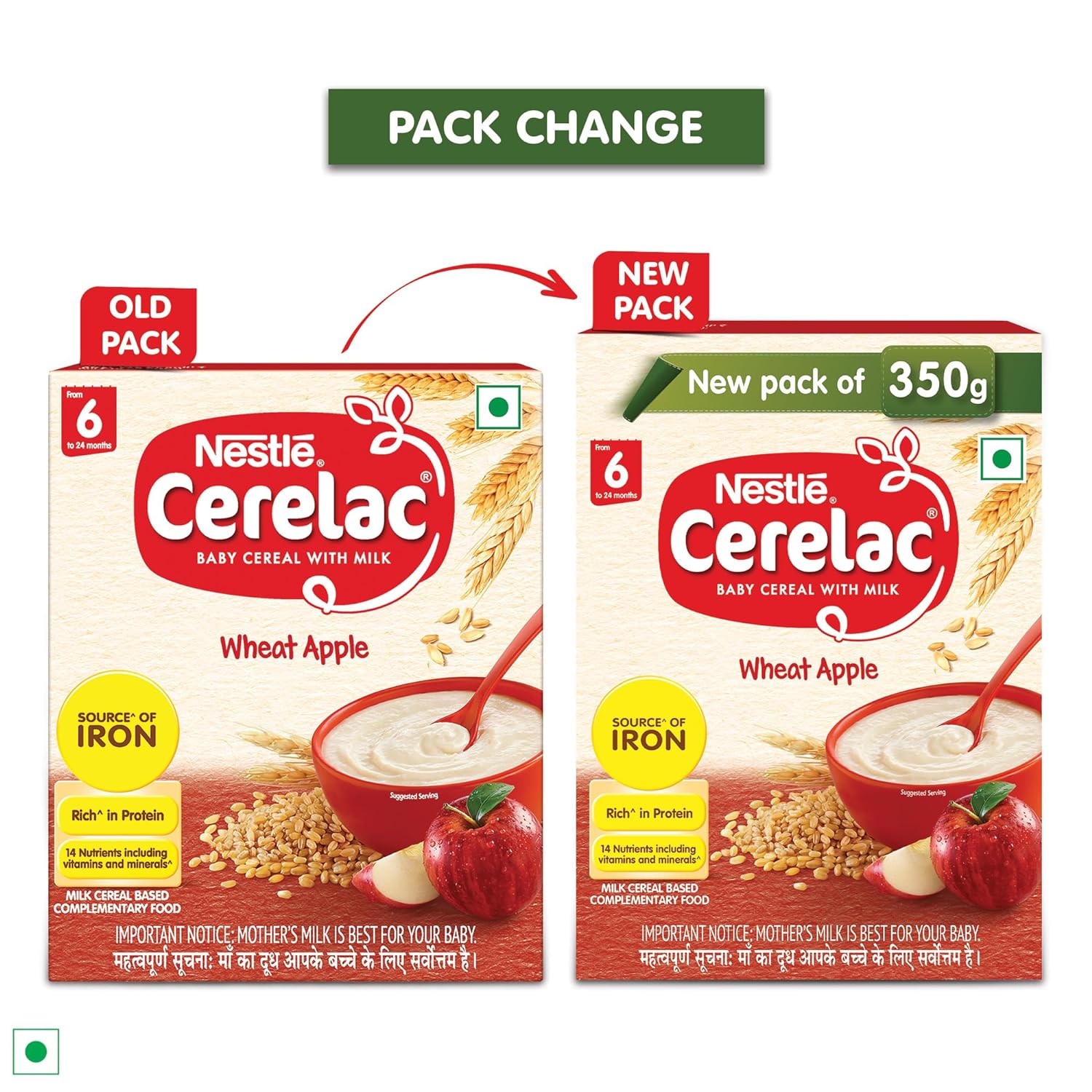 Nestle Cerelac Baby Cereal With Milk - Wheat Apple | Grab2Buy