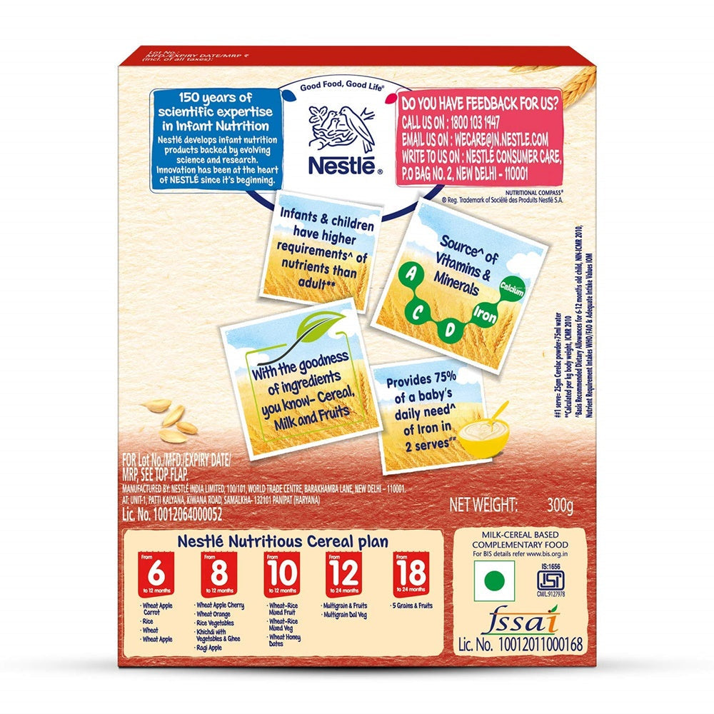 Nestle Cerelac Baby Cereal With Milk - Wheat Apple | Grab2Buy