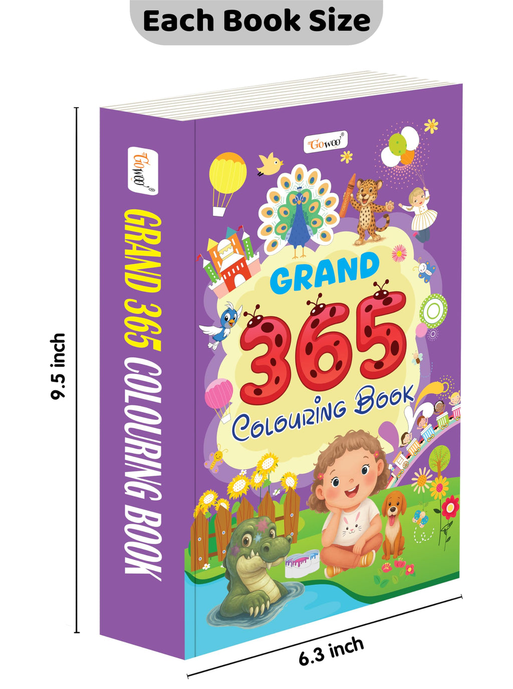Grand - 365 Colouring Book :- Learn With Colouring, Creative Learning For Toddlers, Preschool Colouring Book, Educational Book For Kids, Toddler Fun Book, Simple Colouring Book For Kids | Grab2Buy