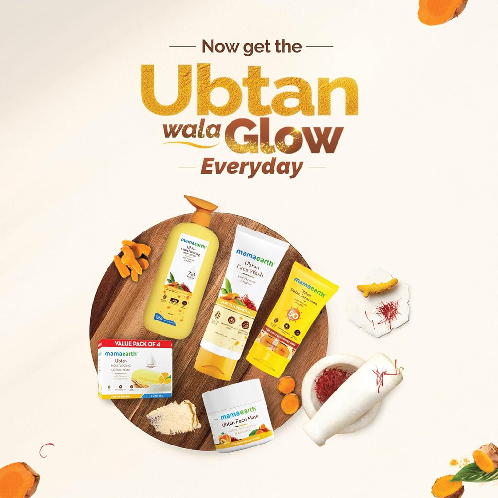 Mamaearth Ubtan Face Wash For Tan Removal | Grab2Buy