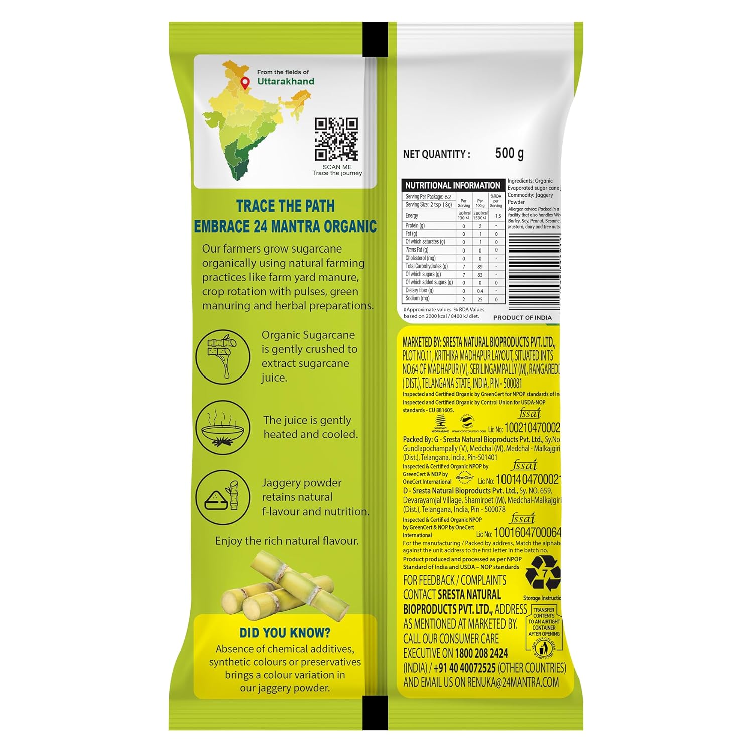 24 Mantra Organic Jaggery Powder | Grab2Buy